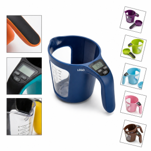 Integrated Digital Measuring Cup Scale for Kitchen Prep