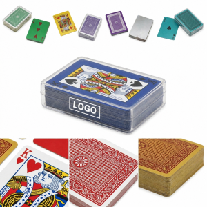 Resilient Waterproof PVC Playing Card Deck with Protective Storage Case